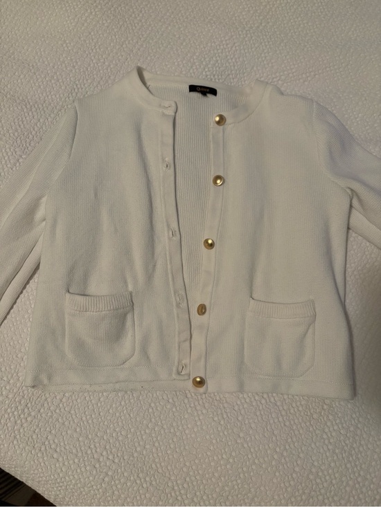 Quince Sweaters - Quince Cream Knit Button-Front Cardigan with Gold Buttons